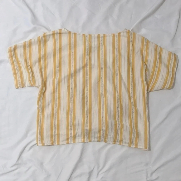 Lou & Grey Skip Doppy Tie-Front Top, Color Texas Sun Size M - Picture 3 of 11